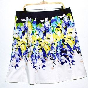 NWT Lane Bryant Floral Print Skirt SZ18